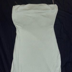 Green tube top dress